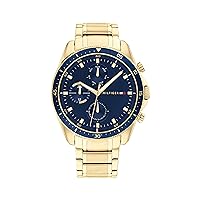 Men's Qtz Multifunction Stainless Steel and Bracelet Casual Watch, Color: Gold (Model: 1791834)