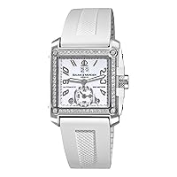 Baume & Mercier Men's A8842 Hampton Square White Dial Diamond Watch