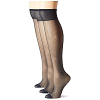 Berkshire Womens 3-pack Queen Size All Day Sheer Knee High With Reinforced Toeknee high