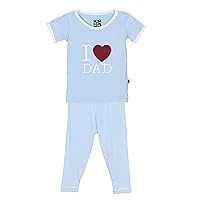 KicKee Pants Baby Boys' Short Sleeve Pajama Set Applique