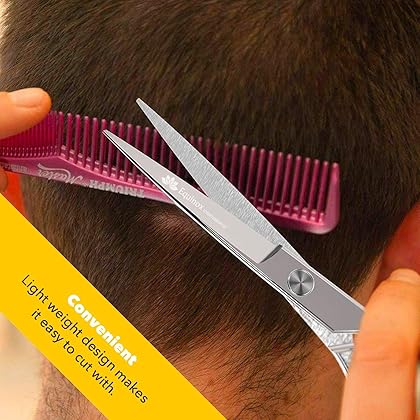 Equinox Barber & Salon Styling Series, Barber Hair Cutting Scissors/Shears, 6.0