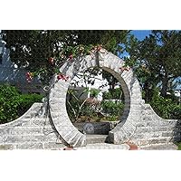 Bermuda Moongate Garden Jigsaw Puzzle for Adults 1000 Piece Wooden Travel Gift Souvenir