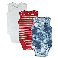 HonestBaby Multipack Sleeveless and Cami Bodysuits One-Piece 100% Organic Cotton for Infant Baby Boys, Girls, Unisex