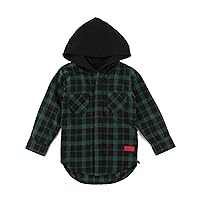 George Hooded Flannel (Green)-Unisex