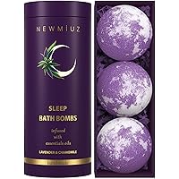 Deep Sleep Bubble Bath Bombs Infused Lavender and Chamomile Essential Luxurious Bath Additives for Dry Skin Nourishment -Indulge in A Blissful Bathing Experience with Our Relaxation Gift Set