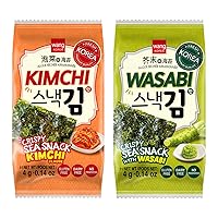 Wang Korean Seaweed Snack, Kimchi and Wasabi