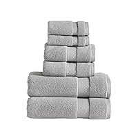 Luxury 6-Piece Quick-Dry Towel Set – Plush & Ultra-Absorbent for Spa-Like Experience, Cloud