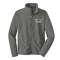 INK STITCH Men Custom Text Stitching Embroidery Value Fleece Jacket - 9 Colors
