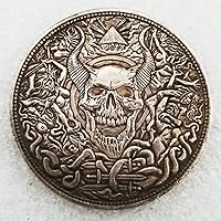 1936 Wanderer Hobo Commemorative Coins Pirate Skull Coin Collection Crafts Souvenir Home Decoration Accessories Gift