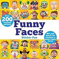 Funny Faces Sticker Fun: Mix and match the stickers to make funny faces (Dover Sticker Books)