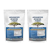Advanced Acacia Fiber Powder 2.5 Ibs (40oz) Soluble Fiber Leaky Gut Repair Powder. Organic Fiber Supplement Powder Prebiotic for Gut Repair - 2 Pack