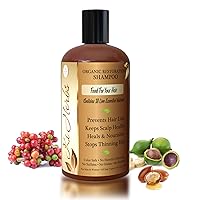 Organic Shampoo Prevents Hair Loss, Restores Split Ends, Fights Premature Graying. With 18 Live Essential Nutrients “Food For Your Hair” (12OZ)