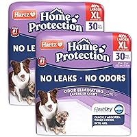 Hartz Home Protection Lavender Scented Dog Pads, XL 60 Count, Super Absorbent & Won't Leak, Odor Eliminating