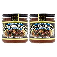 Better Than Bouillon Premium Sauteed Onion Base, Made from Sauteed Onions, Blendable Base for Added Flavor, 38 Servings Per Jar (8 Ounce (Pack of 2))