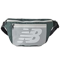New Balance Fanny Pack, Core Performance Large Waist Bag for Men and Women, Green, One Size