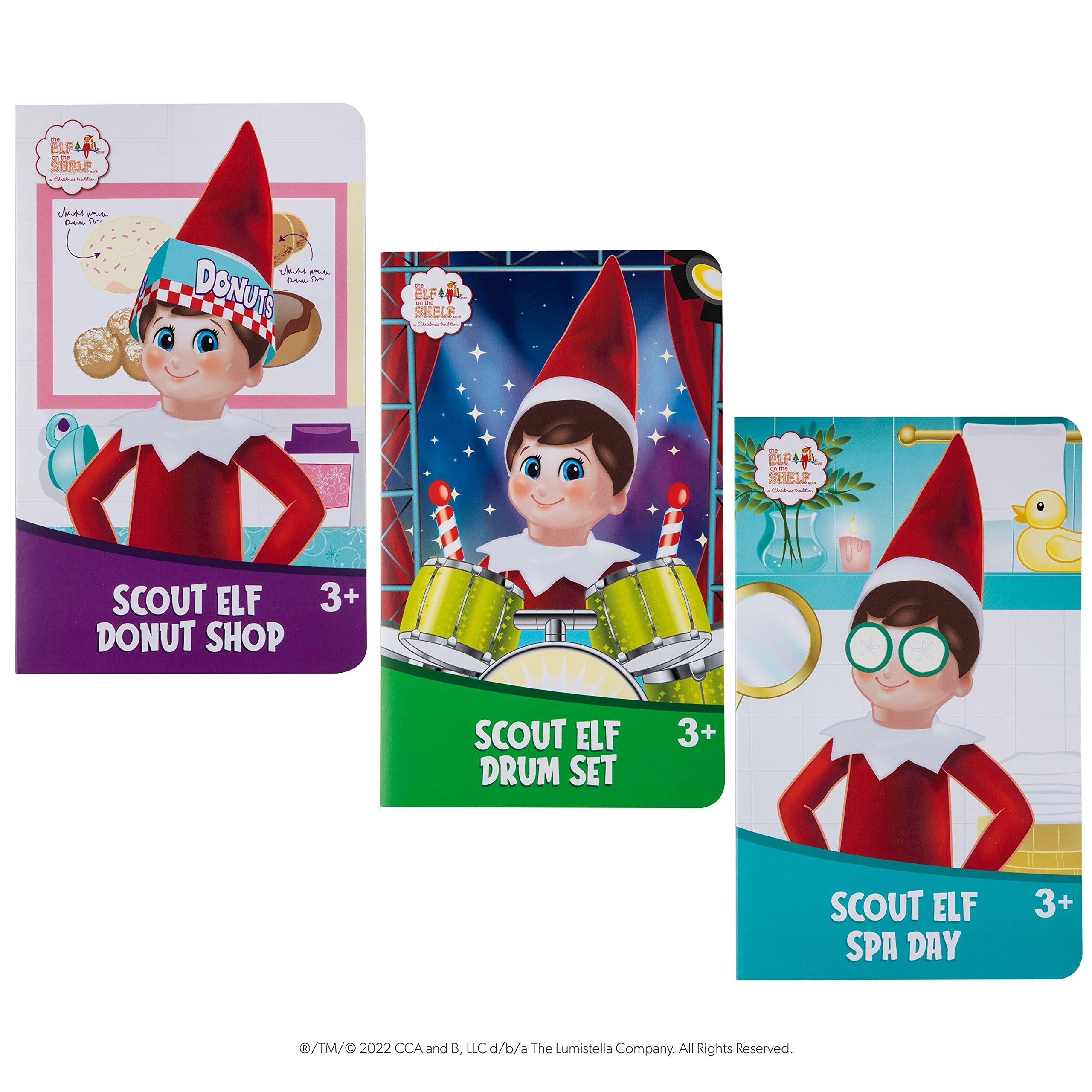The Elf on the Shelf Insta-Moment Pop-Ups-Includes 3 Fun backdrops and pop Out Accessories for Easy Scenes!