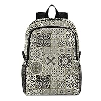 ALAZA Patchwork Tile with Islam Arabic Indian Lightweight Weekender Bag Backpack Daypack