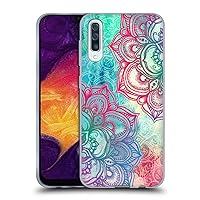 Head Case Designs Officially Licensed Micklyn Le Feuvre Round and Round The Rainbow Mandala 3 Soft Gel Case Compatible with Samsung Galaxy A50/A30s (2019)