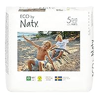 Eco by Naty Pull Ups - Hypoallergenic and Chemical-Free Training Pants, Highly Absorbent and Eco Friendly Pull Ups for Boys and Girls - Size (5) 3T-4T (26-40 lbs) – 80 Count