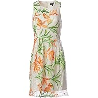 Laundry by Shelli Segal Women's Floral Embroidered A-line Dress