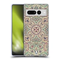 Head Case Designs Pale Intricate Paisley Soft Gel Case Compatible with Google Pixel 7 Pro