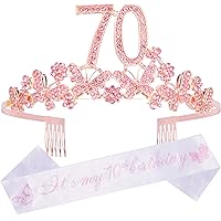 70th Birthday Tiara,70 Birthday Crown,70th Birthday Gifts for Women,70th Birthday Decorations for Women,70th Birthday Decorations,70 Birthday Party Decorations,70th Birthday Tiara,70 Birthday Crown
