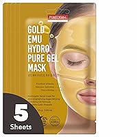Gold Emu Hydro Pure Gel Mask (5 Pack) Hydrogel Face Mask for Nourishing & Revitalizing