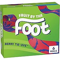 Fruit by the Foot Fruit Flavored Snacks, Berry Tie-Dye, 4.5 oz, 6 ct