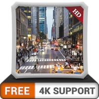 FREE City Rush HD - Decorate your room with beautiful scenery on your HDR 4K TV, 8K TV and Fire Devices as a wallpaper, Decoration for Christmas Holidays, Theme for Mediation & Peace