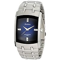 Armitron Men's Genuine Crystal Accented Stainless Steel Watch
