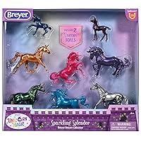 Breyer Horses Stablemates Sparkling Splendor Deluxe Unicorn Set | 8 Unicorn Set | Unicorn Toy | Horse Figurines | 3.75