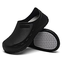 Haifago Men Non Slip Chef Shoes, Waterproof Oil Resistant Kitchen Work Clogs, Food Service Shoes for Restaurant