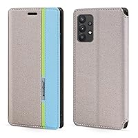 Samsung Galaxy M32 5G Case, Fashion Multicolor Magnetic Closure Leather Flip Case Cover with Card Holder for Samsung Galaxy M32 5G (6.5”)