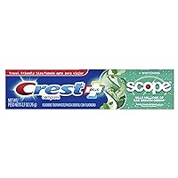 Crest Complete Plus Whitening Toothpaste, Scope Minty Fresh Taste, 2.7 ounce (Case of 12)