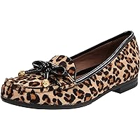 Geox Womens Pony Style Calfskin Flats Loafer