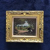 1:12 Scale Dollhouse Miniature Wall Decor Framed World Painting Replica #21