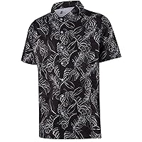 ELETOP Men's Hawaiian Shirt Summer Stretch Short Sleeve Tropical Beach Button Down Casual Shirt