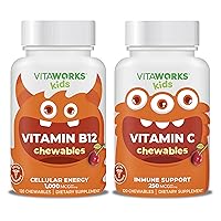 Kids Vitamin B12 Chewables + Vitamin C 250mg Chewables Bundle