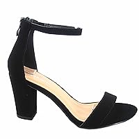 TOP Moda Hannah-1 Women's Fashion Ankle Strap Evening Dress High Heel Sandal Shoes