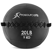 ProsourceFit Soft Medicine Balls, Wall Balls and Full Body Dynamic Exercises, Color-Coded Weights: 6, 10, 14, 20 lb.