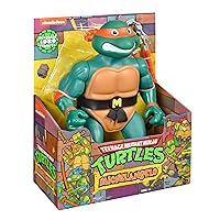 83398CO TMNT Classic Giant 12-INCH Scale Figure-Michelangelo. Inspired by Original 1988 TV Show. Collectors Item for Kids 4 Years and Over, Green