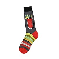 Foot Traffic Men's Novelty Socks, Funny Beveraged-Themed Socks, Sizes 7–12