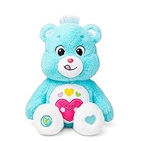 Care Bears 35cm Medium Eco Plush Toy - Always There Bears, Cute Plush Collectable, Durable Plush Toy for Boys and Girls