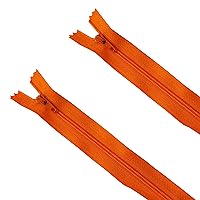 Seeking ROAM Standard Zippers, Nylon Coil, 2 Pieces (Orange, 10” Inches)