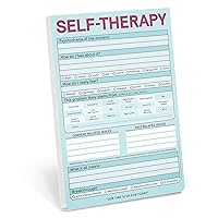Knock Knock Self-Therapy Pad, Checklist Note Pad for Step-by-Step Stress Relief (Pastel Version), 6 x 9-inches