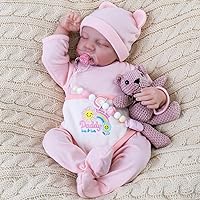 Aori Newborn Baby Dolls,18 inch Reborn Sleeping Baby Girl,Real Life Babies Doll