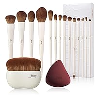 Jessup Makeup Brushes T329 with Foundation Brush+Makeup Sponge T882