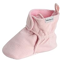 Gerber Unisex-Baby Fleece Lined Wrap Fasten Non Skid Soft Slipper Booties