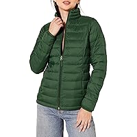 Amazon Essentials Women's Lightweight Long-Sleeve Water-Resistant Packable Puffer Jacket (Available in Plus Size)