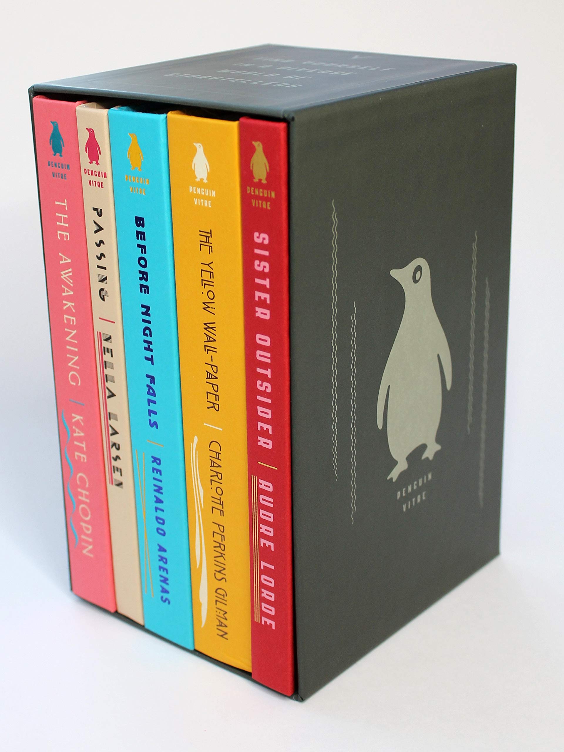Penguin Vitae Series 5-Book Box Set: The Awakening and Selected Stories; Before Night Falls; Passing; Sister Outsider; The Yellow Wall-Paper and Selected Writings